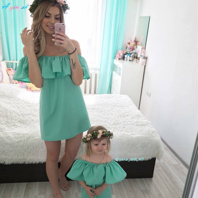 mom and daughter dress online shopping