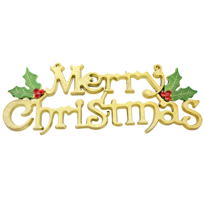 

Silver Gold Merry Christmas Letter Pendant Christmas Xmas Tree Hanging Home Party Decoration