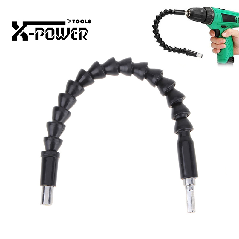 

X-power 295mm Electronic Drill Cardan Shafts Electric Screwdriver Bit Holder Flexible Shaft Connect Link Extension Rod Soft Hose