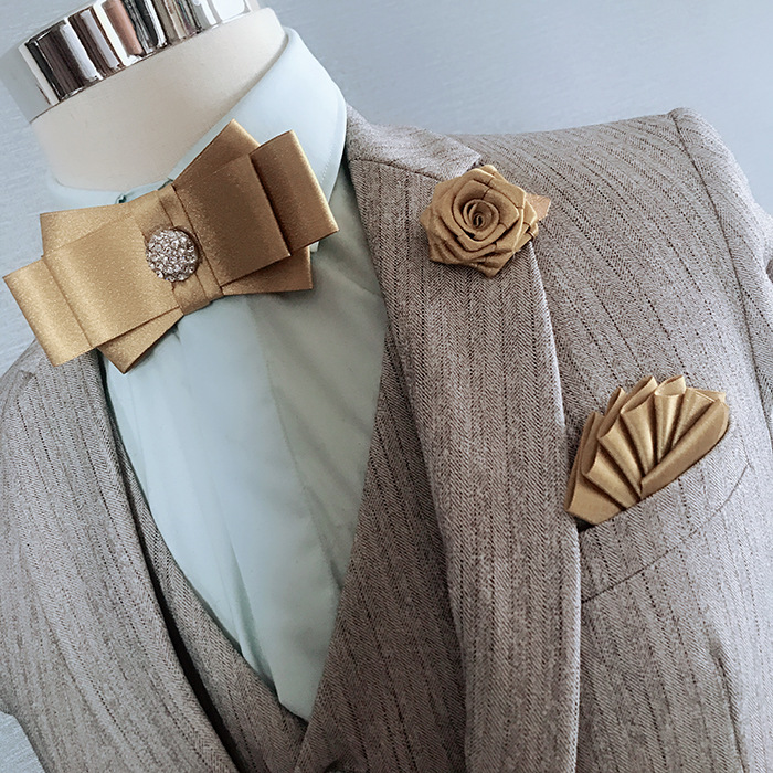 

Neck Ties British Style Bow Tie Set Men Women 2021 Fashion Pure Color Bridegroom Groomsman Wedding Accessories Pocket Towel Brooch