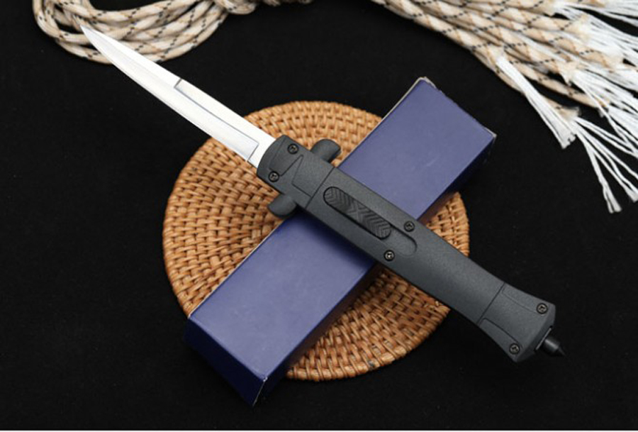 

2020 new Italian mafia FRN reinforced ABS outdoor side jump single automatic knife camping knife gift knife men 1 piece freeshipping