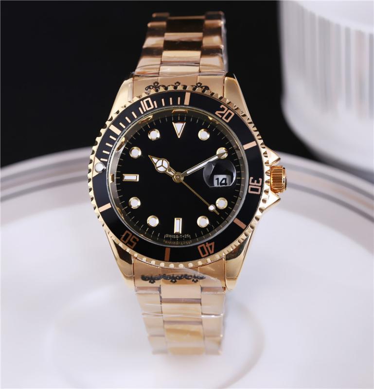 

2020 relogio masculino mens watches dress designer fashion Black Dial Calendar gold Bracelet Folding Clasp Master Male, 13