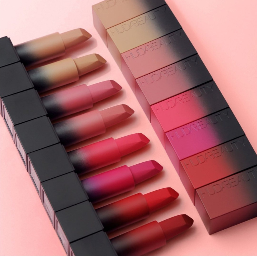 

Hot Huda Lip Gloss Matte Lipstick Lip Gloss 12 Colors Makeup Luster Retro Lipsticks Frost Sexy Matte Lipsticks Set