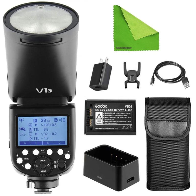 

Godox V1 V1-N / V1-C / V1-SL Flash Light Li-ion Battery Round Head Camera Speedlight Flash For // Dslr