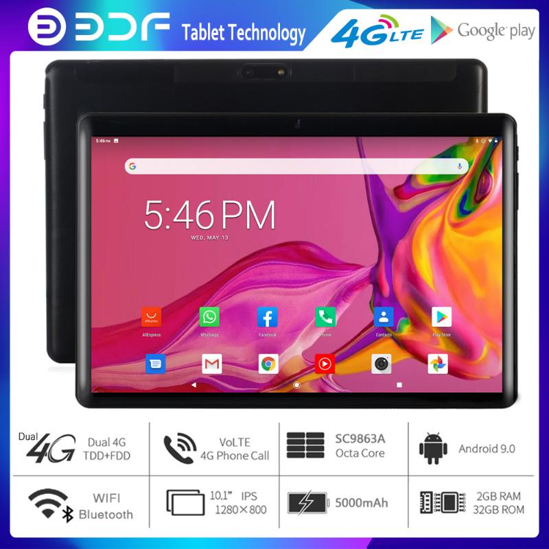 

2020 New Arrival 10.1 Inch Android 9.0 Tablet pc Dual 4G LTE SIM Card Octa Core Google Play WiFi Bluetooth Tablets 10 inch tab, Black