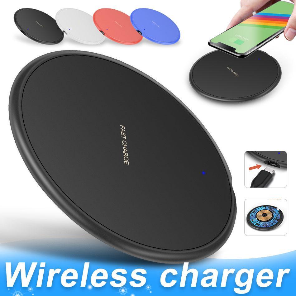 

10W Fast Wireless Charger For iPhone 11 Pro XS Max XR X 8 Plus USB Qi Charging Pad for Samsung S10 S9 S8 Edge Note 10 with Retail Box MQ50