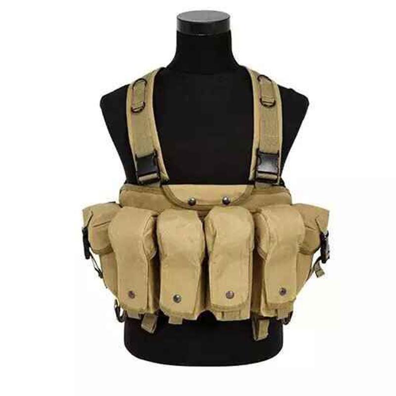 

Camouflage Hunting Tactical Vest Wargame Body Molle Armor Chest Rig Magazine Hunting Vest CS Outdoor Equipment, Army green