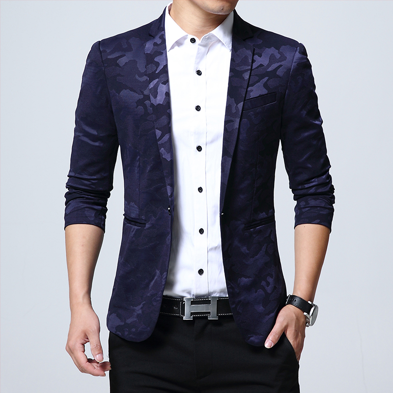 

2020 Fashion Men'S Suit Shining Pattern Luxury Casual Men'S Camouflage Clothing Vintage Wedding Groom Suits 5XL, Black
