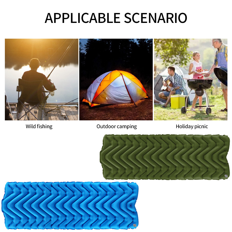 

Inflatable Cushion Tent Sleeping Pad Thickening Widen Bed Outdoor Camping Hiking Single Double Damp-Proof Mat Camping Mattress