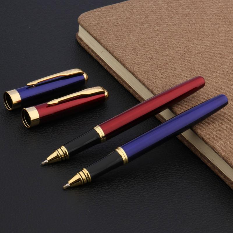 

metal golden Trim Rollerball pen classic Feather Arrow school RED BLUE Stationery Office school supplies, A2