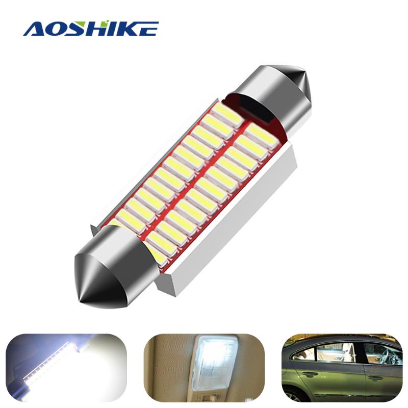 

1x Reading Light C10W4014 LED Canbus Festoon 31MM 36MM 39MM 42MM for Car Bulb Interior License Plate Lamp White 5000K Free Error, As pic