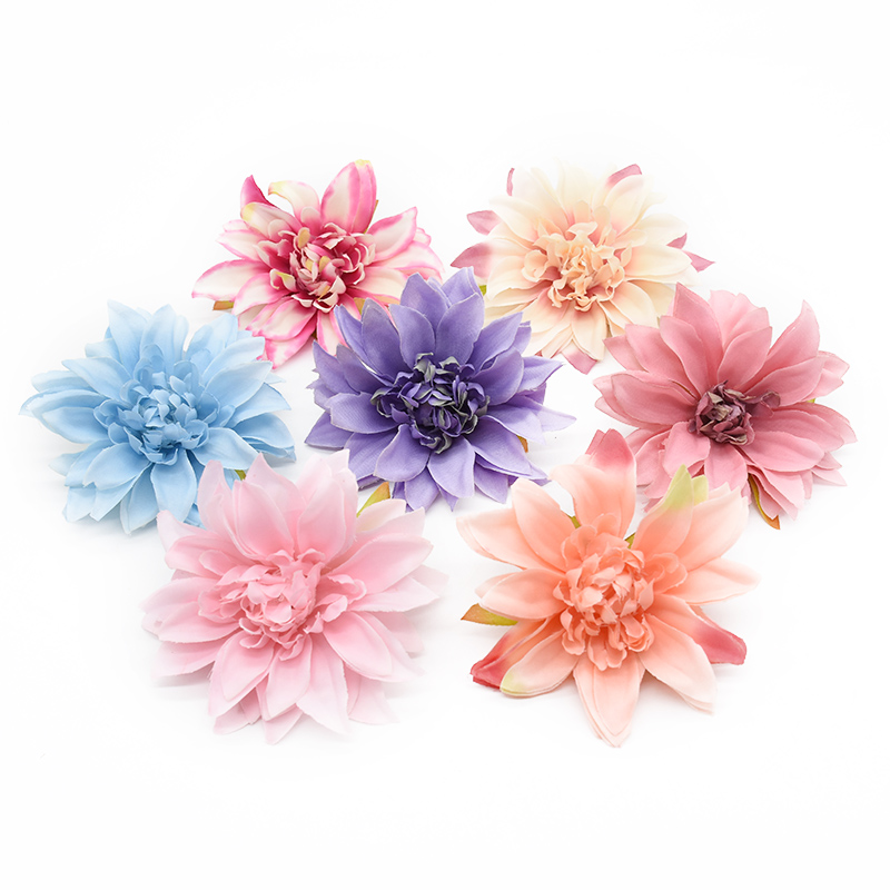 

50/100pcs Gerbera heads Flower wall Wedding Home decoration accessories Silk Artificial flowers Headwear Scrapbooking Christmas