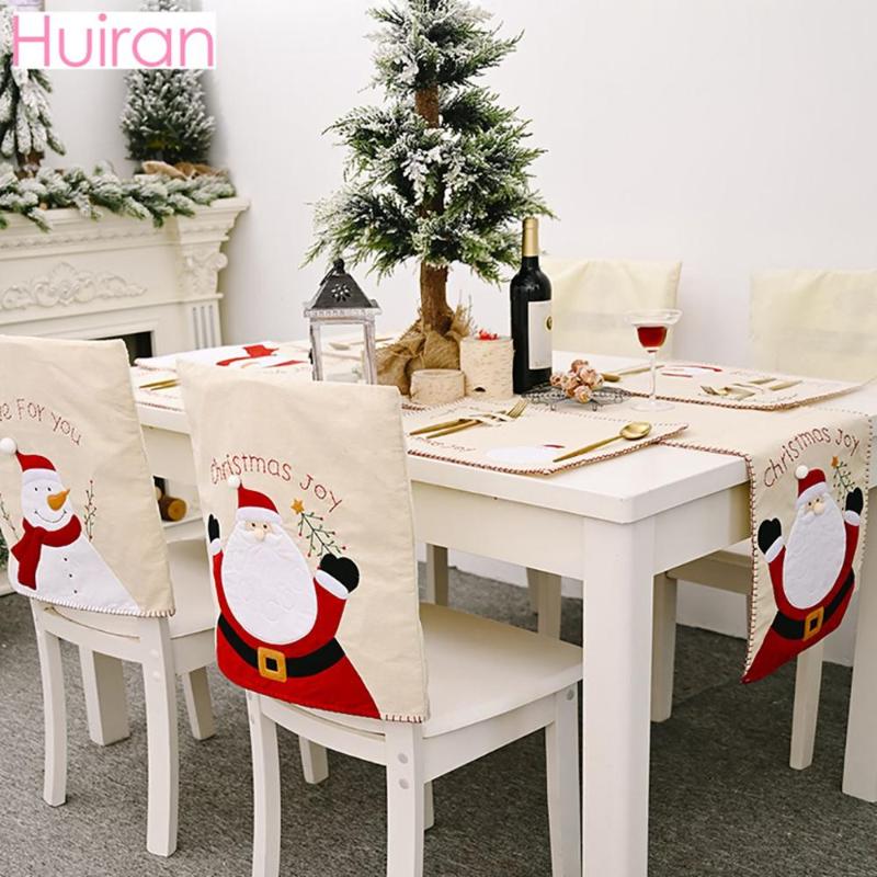 

Santa Claus Snowman Cristmas Dining Table Set Merry Christmas Decor for Home Kitchen Navidad Decor Xmas 2020 Natal New Year 2021