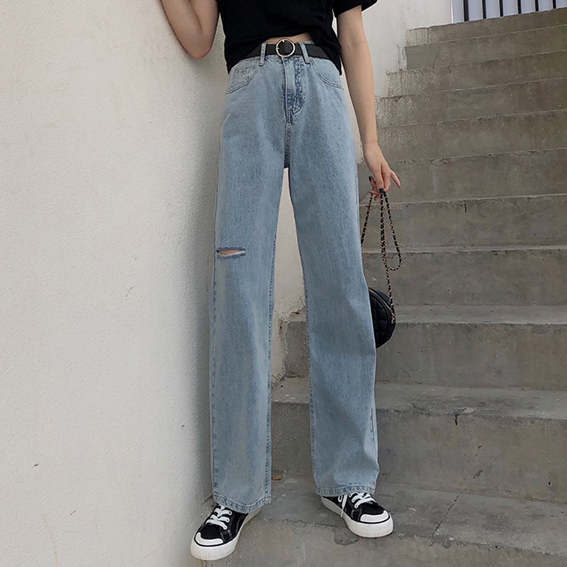 

Cheap wholesale 2020 new Spring Summer Autumn Hot selling women' fashion casual Denim Pants FPS6018, Blue