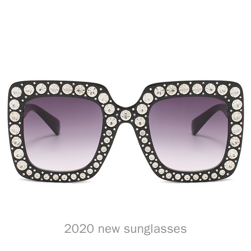 

diamond sunglasses rimless men retro rectangular sun glasses for women 2020 summer green gold metal high quality NX