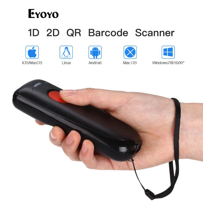

Eyoyo EY-004A 2D 2.4G Wireless Barcode Scanner 10M Compatible with bluetooth Tablet PC CCD Bar Code Reader QR Code Scanner