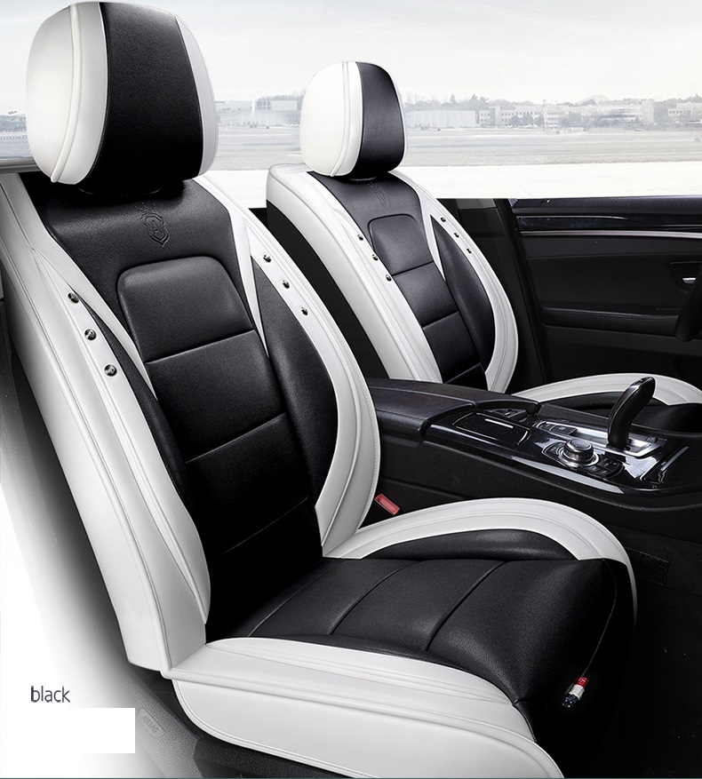 

Universal Fit Car Accessories Interior Car Seat Covers Full Set For Sedan PU Leather Adjuatable Seats Covers For SUV 5 Pieces Seat Cushion08