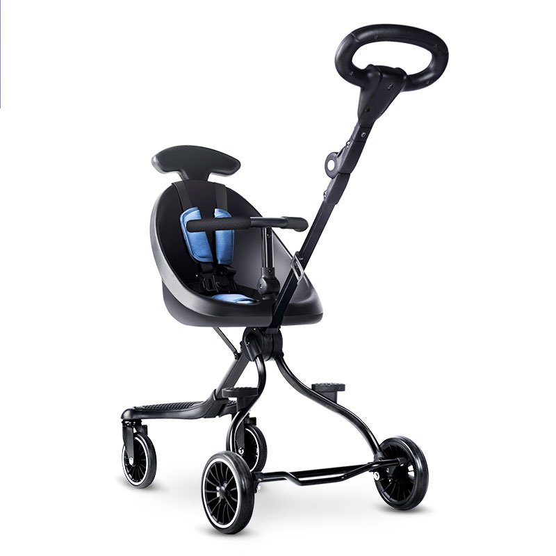 

Baby Stroller Four Rounds Fold Portable Two Way High Landscape Can Sit and Lie Multifunction Mom's Favorite