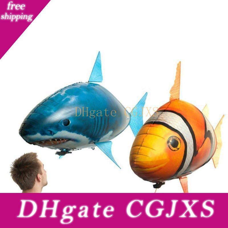 creative remote control inflatable shark toy ball