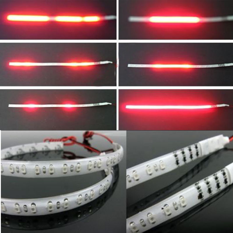 

2 Pcs Red Led Knight Rider Flash Strobe Scanner Neon Strip Light DIY 32 LED 2020 New, As pic