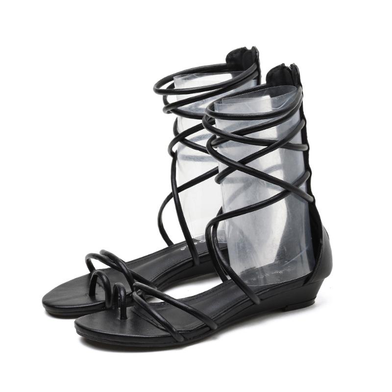 

PRETO BRANCO Women's Sandals for Women and Ladies Summer Roman Slanted Hollow Out Semi High Heeled Sandals -996-1, Green