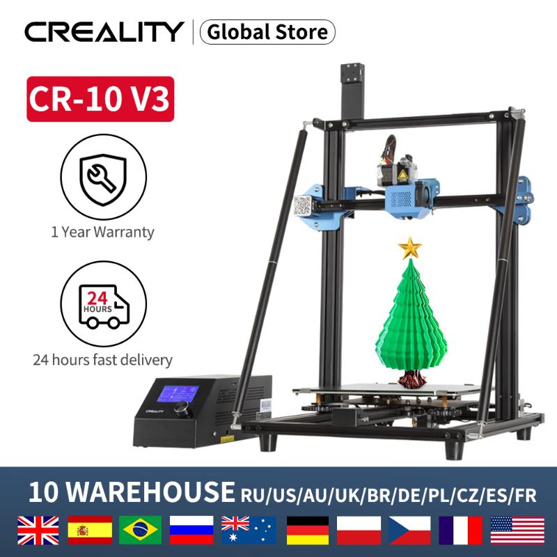 

Original CR-10 V3 CREALITY 3D Printer Silent Mainboard Resume Print Brand Power Supply With E3D Titan Direct Drive Extruder