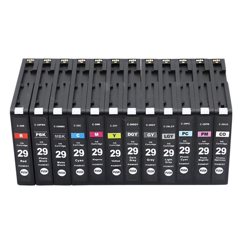 

ColorInk 12Pack PGI29 PGI-29 Ink Cartridge Whole Set for Canon PIXMA PRO-1 Printer PGI-29 Pigment Full Ink Cartridges with Chip