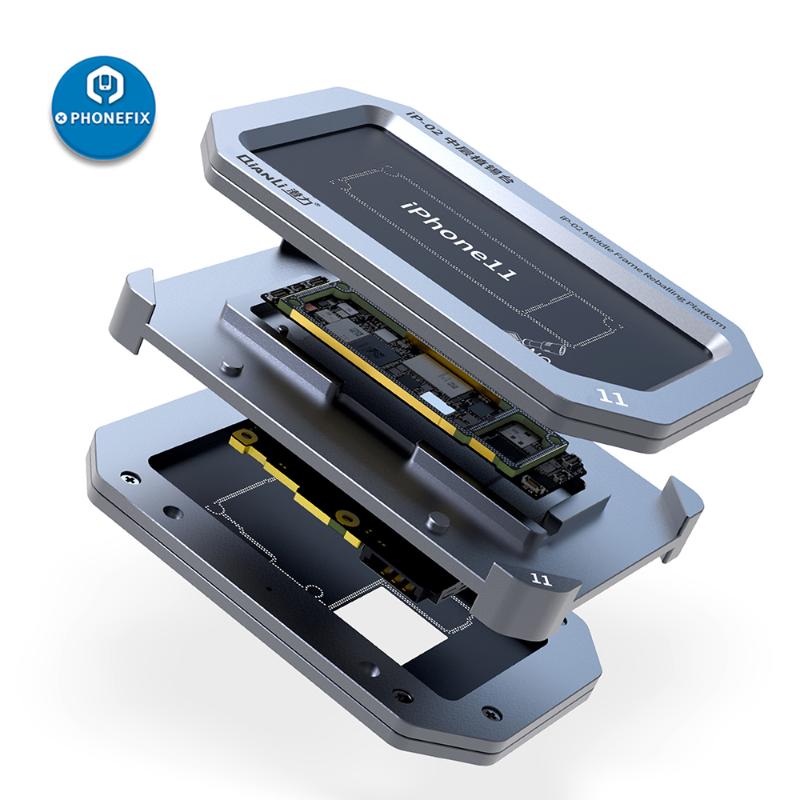 

Qianli Metal BGA Reballing Stencil Platform for X XS XS MAX 11 Pro Motherboard Middle Layer Frame Repair Net Fixture