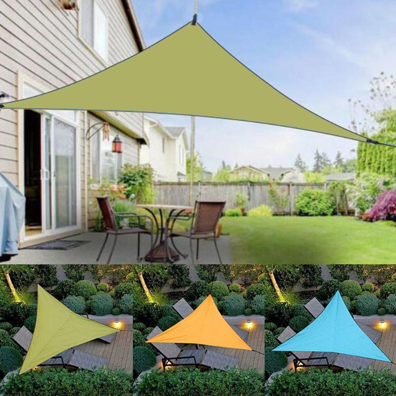 Waterproof Sun Shelter Triangle Sunshade Protection Outdoor Canopy Garden Patio Pool Shade Sail Awning Camping Shade Cloth Large-image-570273913