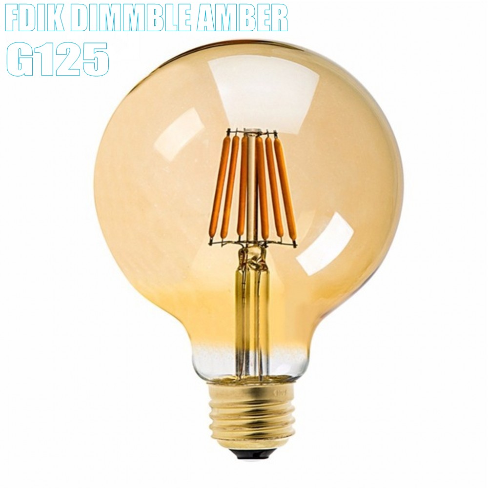 

E27 Dimmable Amber G125 15 Watts 12 Watts Led Antique E27 E26 Vintage Retro Lamp 110V 220V Filament Bulbs Lamp Glass Ball Bombillas light