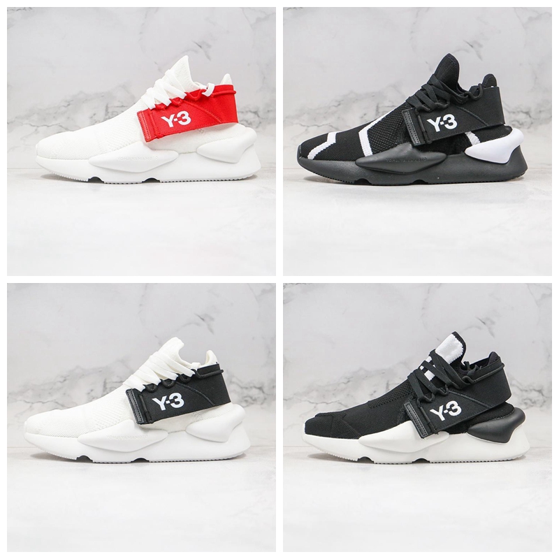 black and red y3 trainers