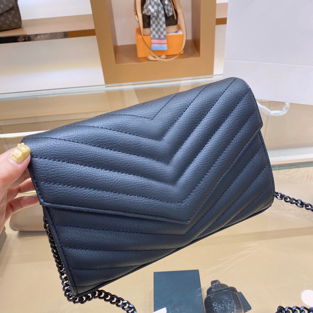 

All-match Retro Lady Big Brand Chain Handbag Lady Hand Bag Messenger Shoulder New Fashion Handbag Bag 2021 Twill Shoulder Kljen