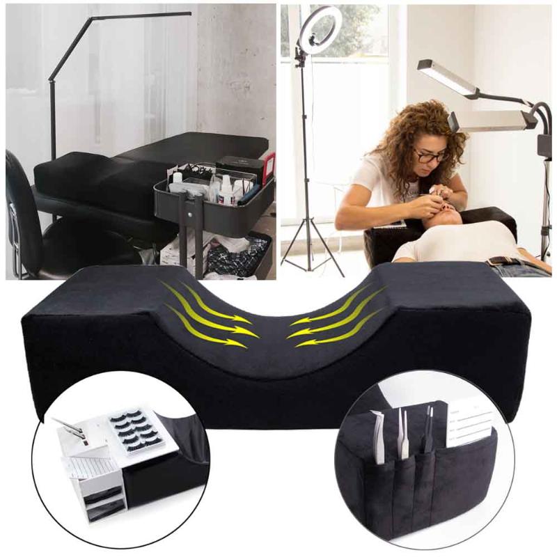 

Lash Pillow For Eyelash Extensions Grafting Eyelashes Memory Foam Curve Neck Eyelash Extensions Pillow Beauty Salon Makeup Tool