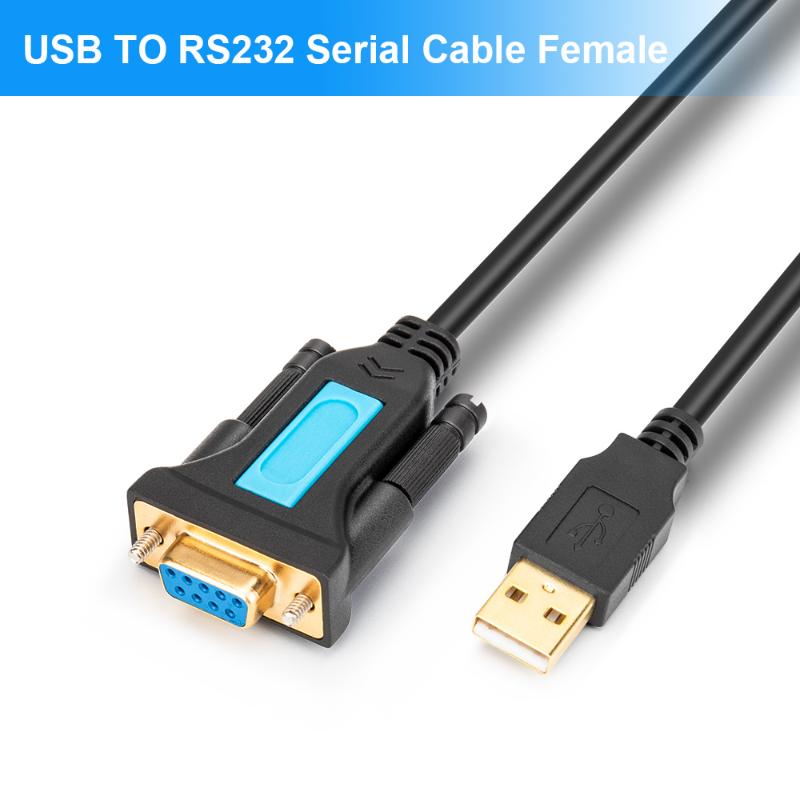 

USB to RS232 female Seria Cable Adapter with PL2303 Chipset RS232 DB9 for Windows XP,Windows Vista,7,8,10,Mac OS Linux