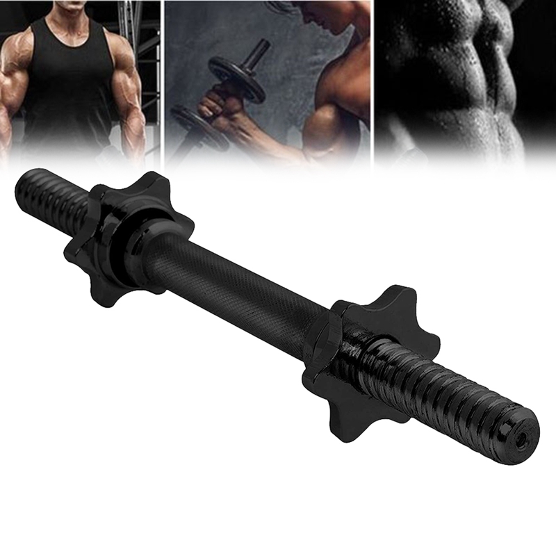 

47cm Dumbbell Bars Dumbbell Handle Adjustable Bar Fitness Equipment For Exercise Workout Training, Black
