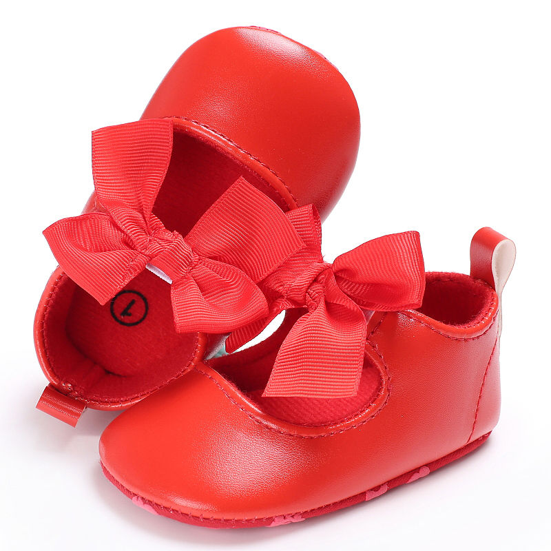 

Princess Infant Baby Girl Dress Ballet Party Shoes Kids Mary Jane Toddler Butterfly Knot Cute Shoe PU Leather Children Prewalker, No 3