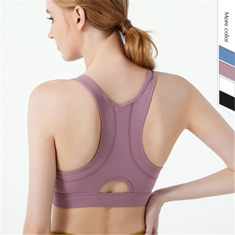 

Sports Bra Sexy Cross Strap Gym Women Yoga Fitness Push Up Yoga Bra Crop Top High Strength Multicolor Beauty Back Run Sports, Black