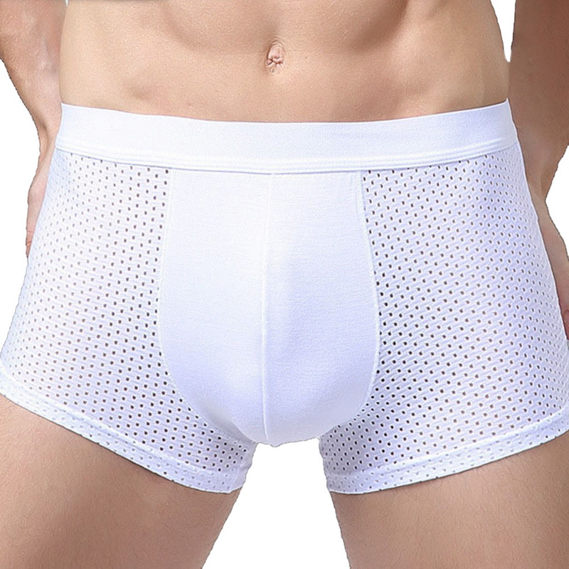 

JODIMITTY 2020 Summer Men's Underwear Fitness Super-elastic Boxer Soft Breathable Male's Underpants Men's Boxer Plus Size 4XL, Black