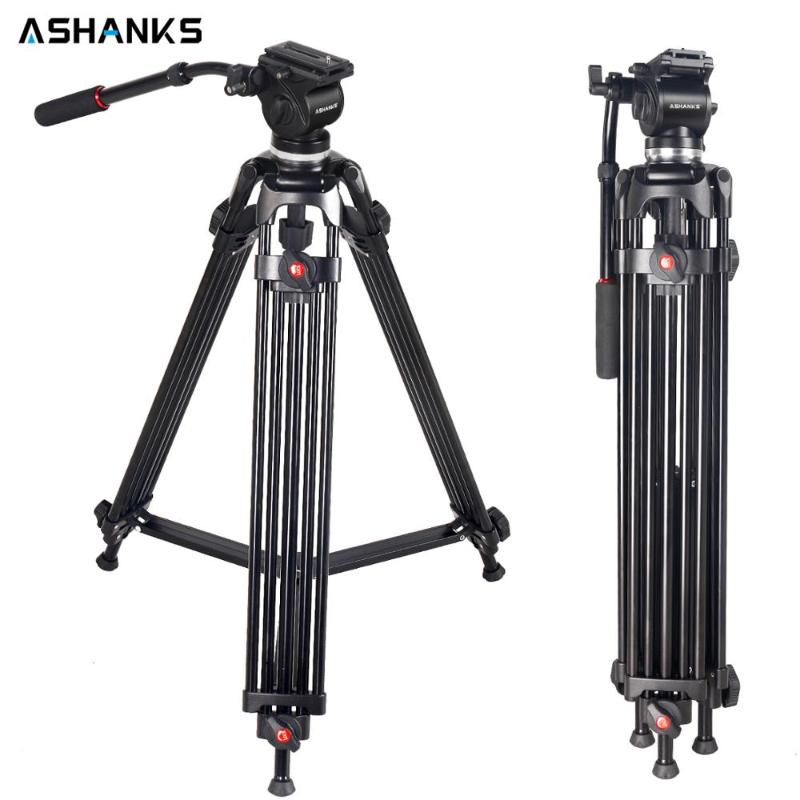 

ASHANKS JY0508 Camera Video Tripod 160CM/5FT with DSLR Fluid Head Quick Release Plate for Professional Photography Photo Studio