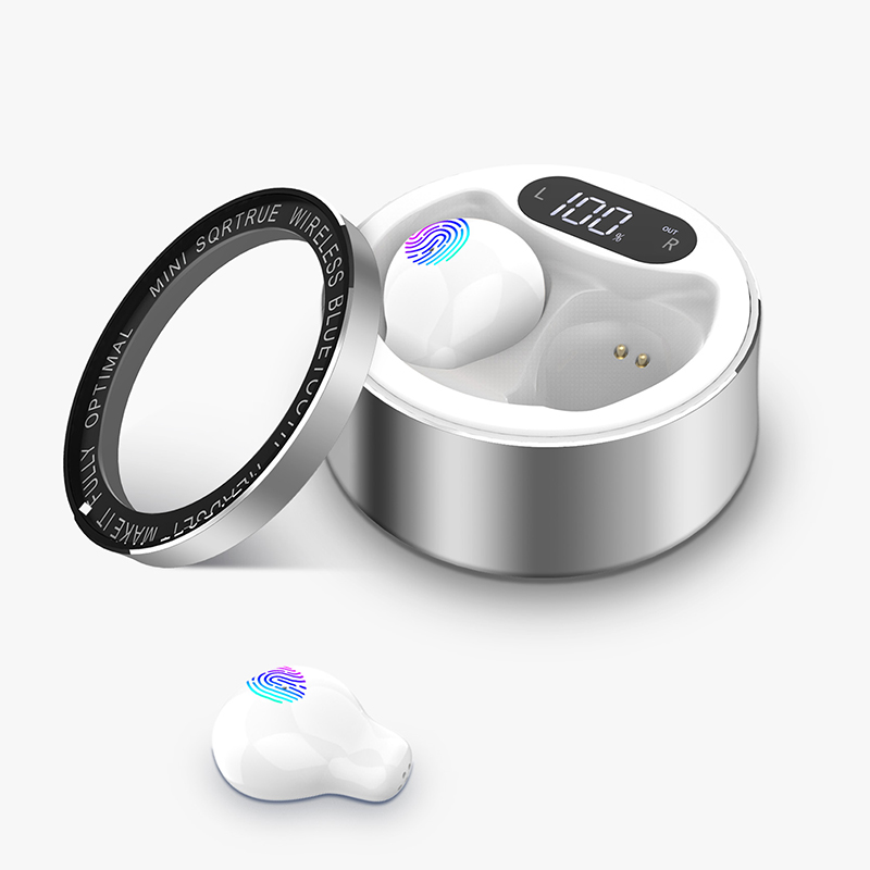 

x26 Ultra Small Mini Hidden Wireless Bluetooth 5.0 Earphone Touch Control Portable Charging Case Sport Headset