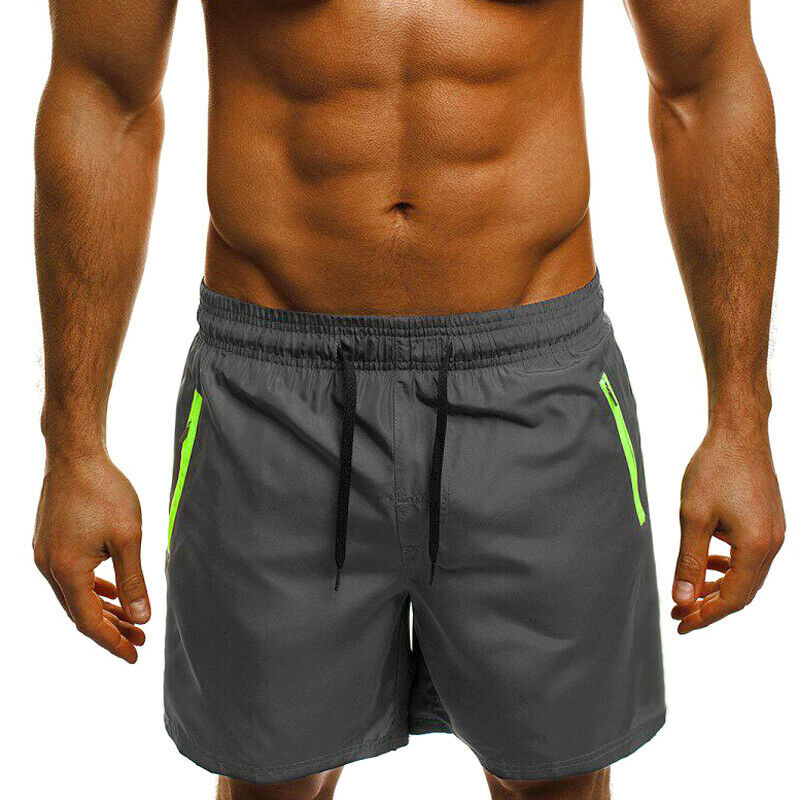 

Vicabo Shorts for Men Sports Running Shorts New Fitness Zip Pocket High Waist Bottoms Summer 2020 Casual Sweatpants, Blue