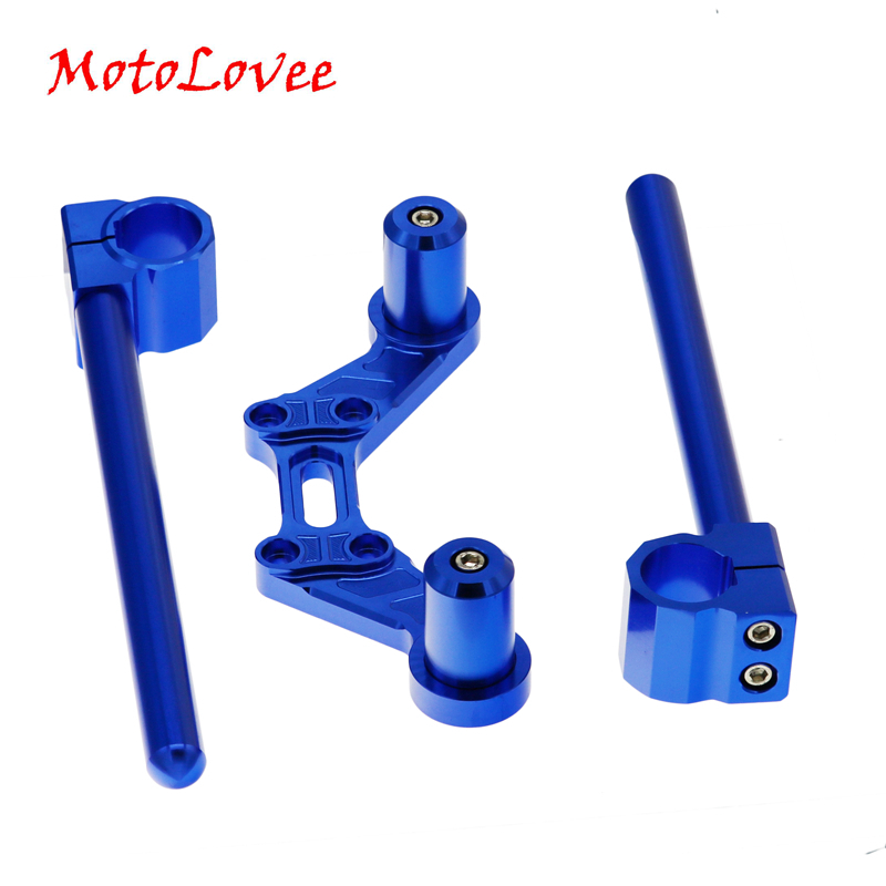 

MotoLovee Motorcycle CNC Adjustable Steering Handlebar Removable Handle Bar System Pit Bike Dirt Bike Motocross Scooter