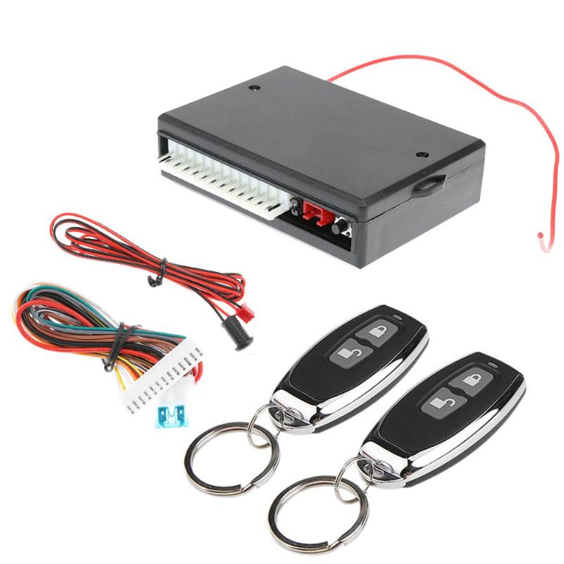 

Universal Car Vehicle Remote Central Kit Door Lock Unlock Electric Lock and Air with Remote Control Car Alarm Systems New