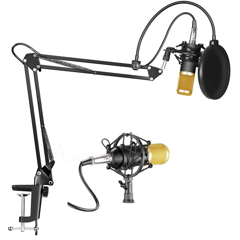

BM800 karaoke microphone condenser mikrofon KTV BM 800 mic For Radio Braodcasting Singing Recording computer bm-800