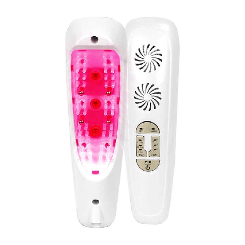 hot sale hair care device 3 in 1 laser+led light+bio current for hair loss treatment tools comb-image-588648246