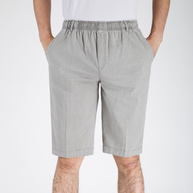 

2020 shorts. Men wear casual pants in summer with thin cotton and linen, Beige