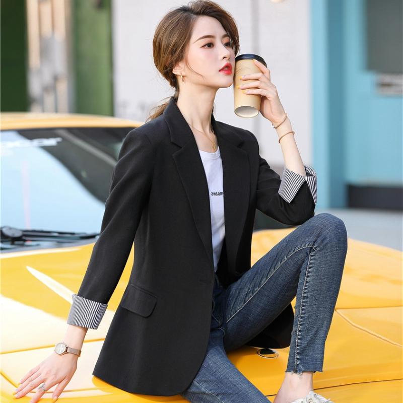 

Spring Women Blazers and Jackets Black Office Ladies Work Wear Uniforms Clothes Styles