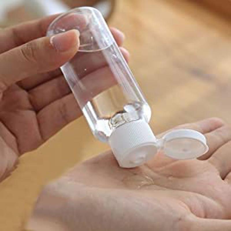 

30PCS Empty Bottle Travel Plastic Squeezed Bottles 60ML Transparent Bottle With Flip Cap 2 Funnels Included dropshipping d0