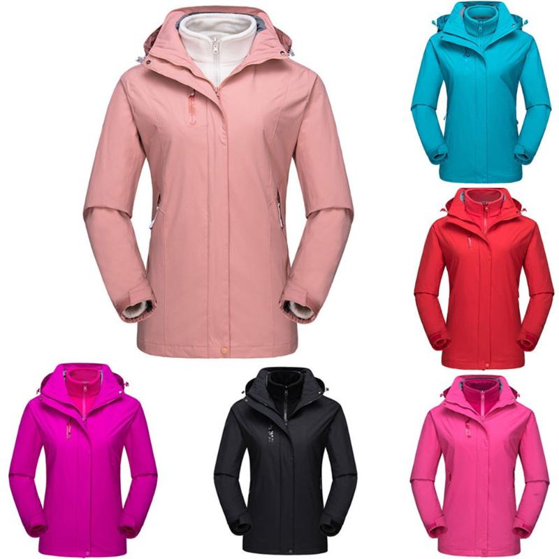 

Camping Hiking Jackets Women's Jacket Outdoor Sports Jacket Winter Waterproof Quick-drying Breathable Sports Outdoor Coat Soft, Black