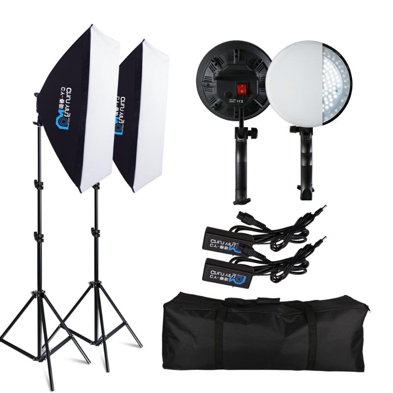 

Photography 50x70CM LED Lamp Bead Softbox Lighting Kit Continuous Light System Camera Accessories For Photo Studio Video